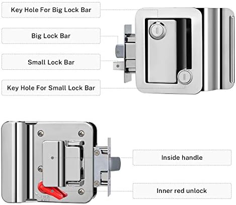 KOHREE 5/8INCH HITCH PINC LOCK SET, пакет со рачка за заклучување на вратата за влечење на камперот RV Trailer