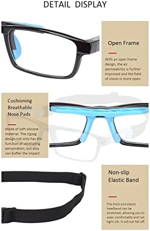 Безбедносни очила очила ракетибол кошаркарски очила за спортски очила заштитни очила леќи заменливи заменливи гребење отпорни на гребење