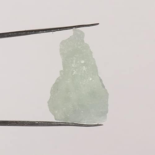 GemHub 16,5 ct Природна земја минирана аквамарин заздравување кристал редок врвен скапоцен камен за заздравување