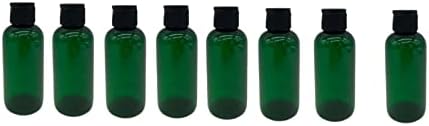 Природни фарми 4 мл Зелена Бостон БПА бесплатни шишиња - 8 пакувања со празни контејнери за полнење - производи за чистење на