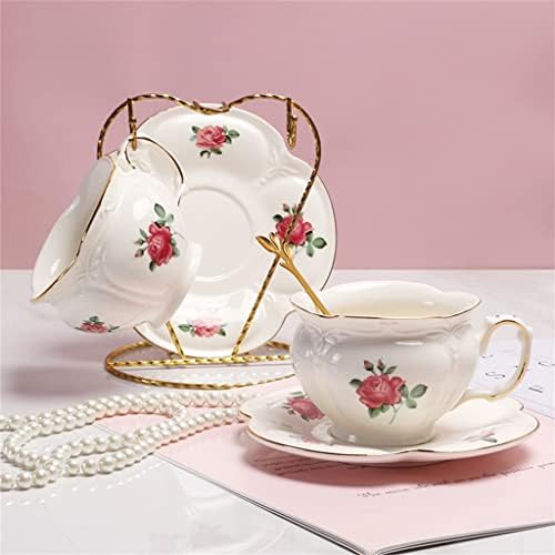 Ldchnh Европска чаша за керамички кафе и сад Попладневен чај сет чај сет