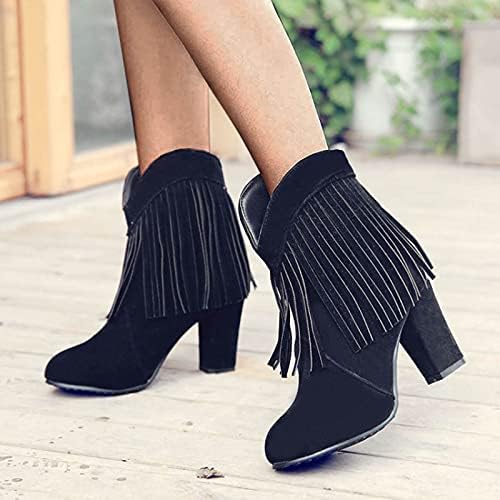 Левос чизми за жени чизми на глуждот, модни чизми за пети, бури, наредени потпетици кои работат со одење чизми за кратки чизми