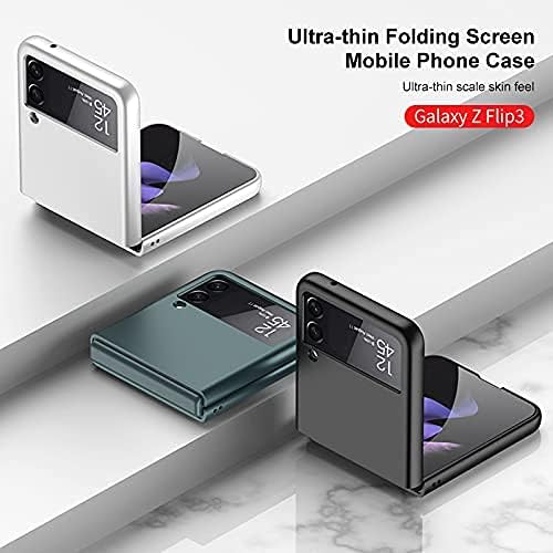 Топсем Случај За Samsung Galaxy Z Flip 3, Ултра Тенок Мат Флип Дизајн Целосна Заштита На Телото Амортизирање Тенок Фит Флексибилен
