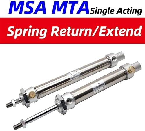 Gande MSA16X25SCA MTA20X50 Тркалезен цилиндер со пролетен единечен глума MSA25X75SCA Пролетниот враќање MTA32X50SCA MSA40X25 Пролетниот