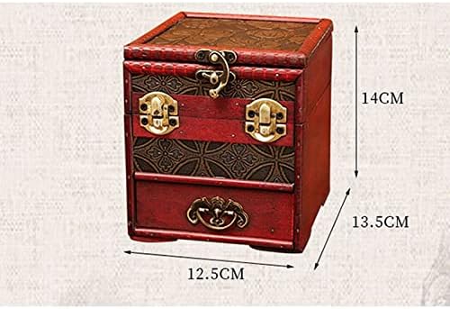 Винтиџ Дрвена Кутија За Складирање Накит Рачно Изработена Кутија За Складирање Накит За Украсно Богатство