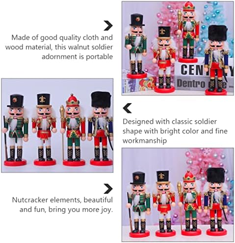 Бројки на Абаодам, фигури на оревчери за оревчери од ѓумбир, табели за табели кукли инч човек кукли празнични украси за подароци- висечки