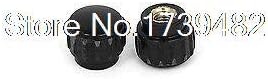 Зашрафете М5 x 15мм женска нишка пластична криплива глава за прицврстување на копчињата црна црна 10 парчиња