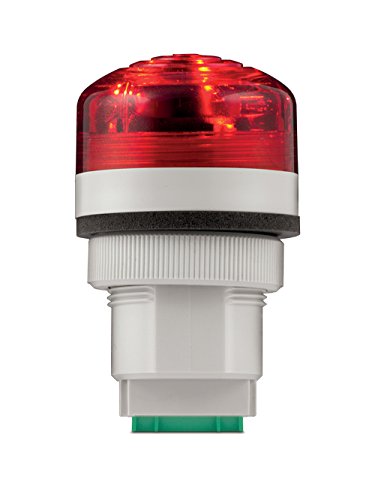 Федерален сигнал PMC панел монтиран мултифункционален звучен звук и LED визуелна комбинација, 48-240VAC, црвена