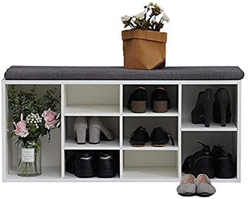 Кабинет за складирање на клупа за чевли KXA, организатор на шкаф со ходникот со перниче за седишта за складирање на кабинети за чевли