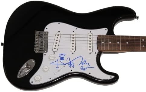 Треј Анастасио, Мајк Гордон и Пејџ МекКонел Бенд потпишаа автограм со целосна големина црна фендер Стратокастер Електрична гитара со автентикација на Jamesејмс Спен