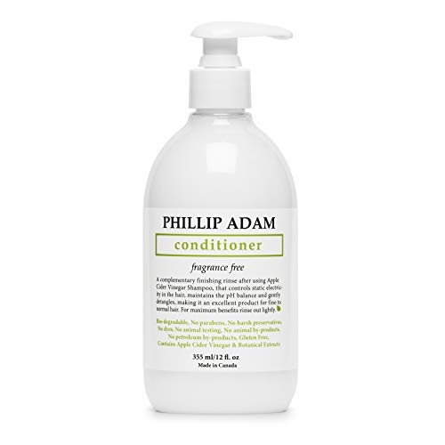 Формула за бесплатен миризба на Филип Адам - ​​формула за јаболков оцет - нема парабени - за сите типови на коса - 12 унца