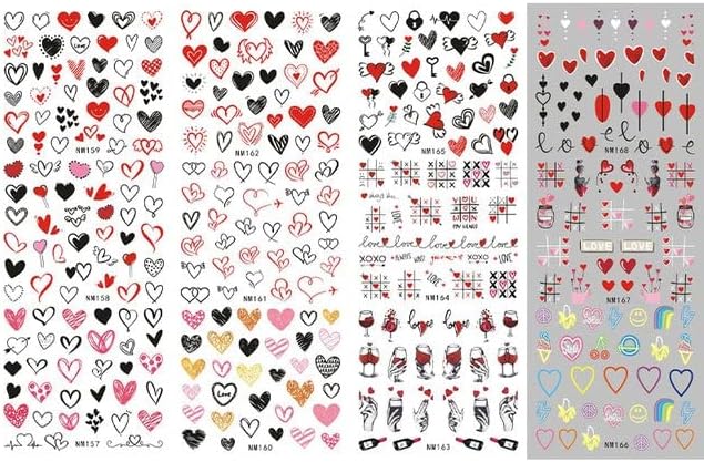 12 типови француски налепници за нокти Геометриски линии брановидна линија налепница за тетоважа налепници Сјај разнобојни маникир ленти декорати