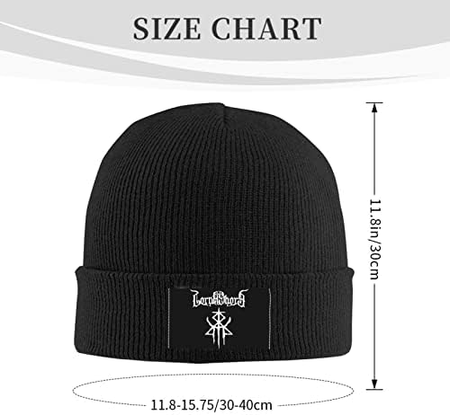 Таилао Лорна Шор лого плетена капа манс жени зимски топло гравче капа мека и истегната ски -капа црна црна