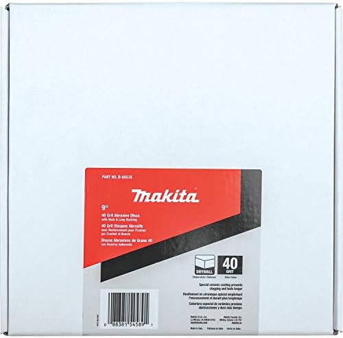 Makita B-68535 9 тркалезен абразивен диск, кука и јамка, 40 решетки, 25/pk