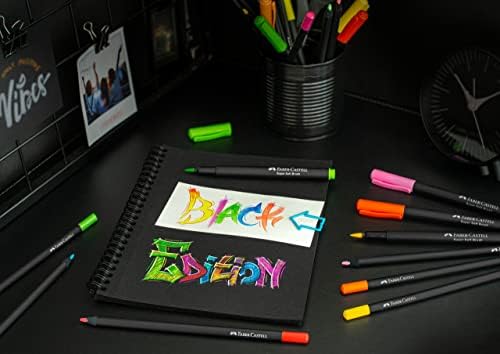 Faber -Castell Brush Pens Black Edition - картонска кутија од 10