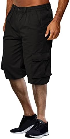 Обични шорцеви за мажи од 5 инчи 5 инчи инсим рамен преден товар Чино шорцеви лето трчање тенок вклопат шорцеви за голф