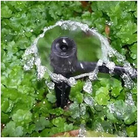 Наводнување со капка по капка на стаклена градина 150 парчиња прилагодлив дрипер за расејување на млазницата 360 степени за микро наводнување сина/црна