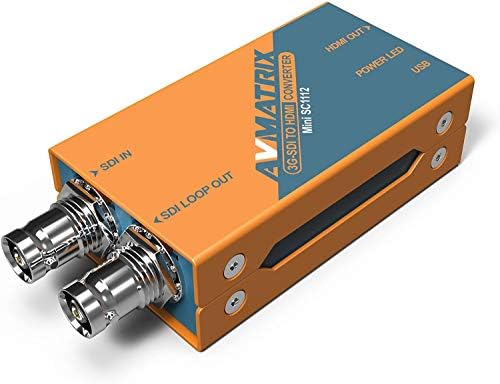 Avmatrix Конвертор Мини SC1112 Lilliput 3G 1080p HD SDI ДО HDMI Мини Avmatrix 1080i Емитување Конвертор