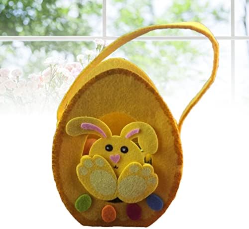 ПРЕТИЗУМ Велигденски Торби За Подароци Со Рачки Прекрасно Зајаче Зајак Добра Торба Јајце Носете Торбички За Велигденски Деца Јајца Лов