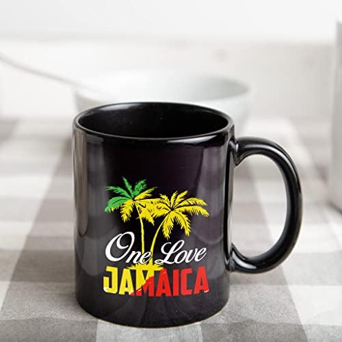 Линденпал Една Loveубов Јамајка Јамајка знаме 11 мл. Новина чаша, подарок идеја за мажи, жени, момче, девојче, кригла за кафе за роденден,