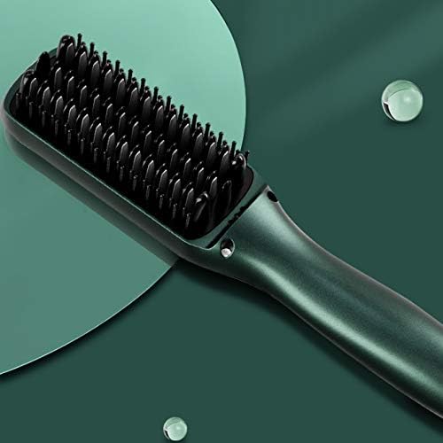Cujux Професионална нега на коса PTC за греење на косата затемнувач Стилер четка за четка за виткање со керамички виткање железо топол чешел чешел