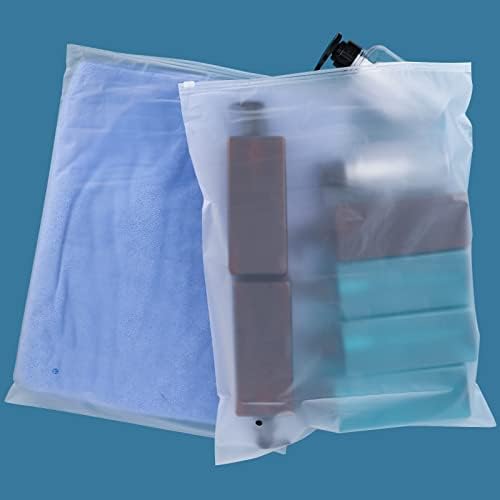 Enpoint облека за пакување торби за испорака, 100 брои 10x13 инчи замрзнати патент пластични кеси за облека, чиста пластична торба за облека за пакување маица, кошула, доку?