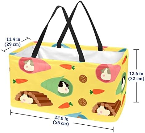 Кошница за еднократно шопинг, симпатична глувче преносна преклопна пикник намирници торбички за перење, торба за торбичка за купување