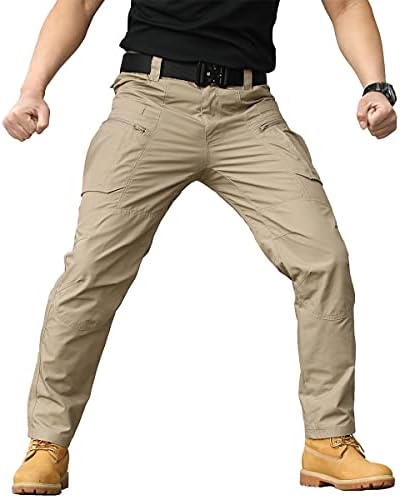 Навкул машки пешачки тактички панталони рип-стоп воени борбени панталони со лесна армија работа на отворено панталони