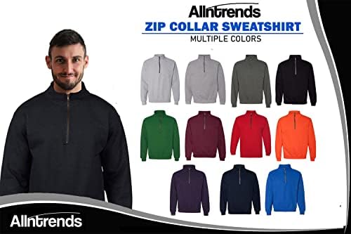 Allntrends Rotary International Zip јака џузена маичка извезена врвот