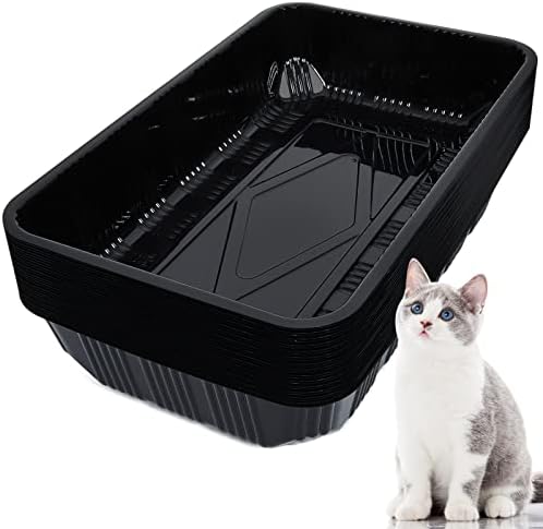 30 Пакувајте Кутии За Отпадоци За Еднократна Употреба За Мачки Послужавник За Отпадоци За Мали Миленичиња Пластична Кутија За Отпадоци За Еднократна Употреба За Ма
