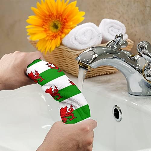 Велшкото знаме Премиум крпи за миење на крпи за миење садови за хотелска бања и бања