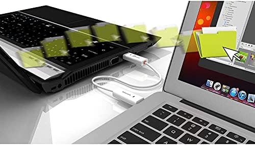 J5Create JUC400 податоци, тастатура и споделување на глувчето/пренесување USB -кабелски податоци за пренесување помеѓу Mac и Windows [Прекинувач за црви)