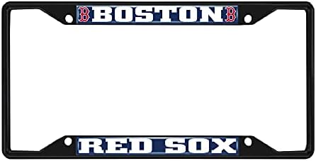 Фан душеци 31299: Рамка за регистарска табличка со метална табличка во Бостон Ред Сокс
