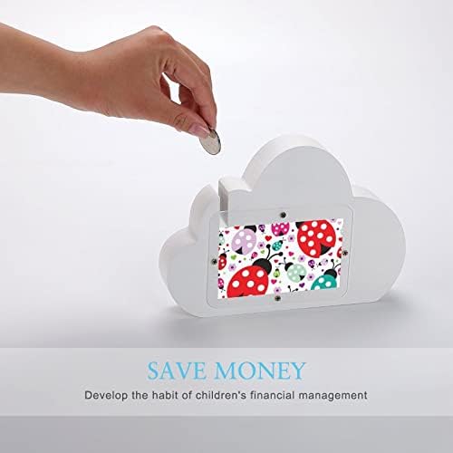 Шарена Badybug Piggy Bank Cloud Command Coom Mone Money Bank For Divs Girds Подароци