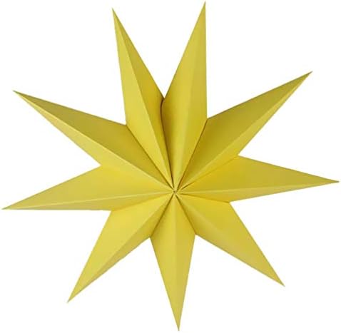 Орнаменти на природноста на Didiseaon 3pcs хартија starвезда фенерџии ги опфаќа Божиќните 3Д хартија 9 зашилени starвездени светло виси декорација