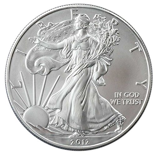 2012-1 Мл Американски Сребрен Орел .999 Парична Казна Сребро со нашиот Сертификат За Автентичност Долар Нециркулирани Нас Нане