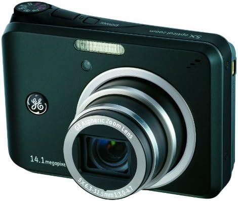 GE A1455 14MP дигитална камера со 5x оптички зум и 2,7-инчен LCD со автоматска осветленост