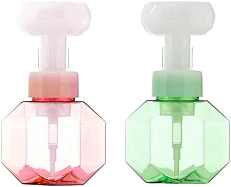 Doitool Push Down Pump Dispenser 2 парчиња диспензерот за пена Празни шишиња Симпатична пластична шишиња за пенење во шминка контејнери за туширање