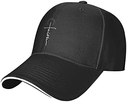 Вера крст лого унисекс бејзбол капа за мажи жени христијански камионџии капа за тинејџери возрасни