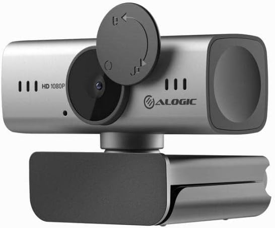 Alogic Iris Webcam, Full HD 1080p, 2 Мегапиксели, Cmos Сензор, Ai-Power Autofocus, Вграден Микрофон со Откажување На Бучава, Покритие