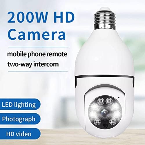 топлиу 1080п 2.4 GHz Сијалица Камера - 360 Степени Безбедносни Камери-Wifi Сијалица Камера Со Е27 Сијалица, Интелигентна Ноќна Визија И Паметно