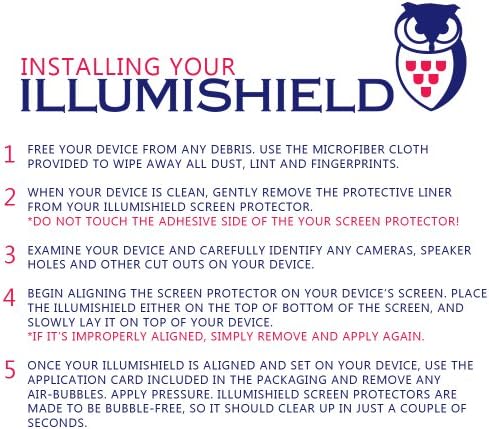 Заштитник на екранот Illumishield Компатибилен со Samsung Galaxy Tab 2 7.0 Clear HD Shield Анти-бабл и анти-прстински отпечаток ПЕТ