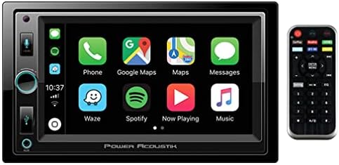 МОЌ АКУСТИК ЦП-650 Двоен Дин Bluetooth Во-Цртичка Дигитални Медиуми Автомобил Стерео Приемник Со Екран На Допир, Apple CarPlay, 6.5