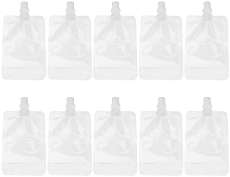 Housoutil 30pcs Пластична Торбичка За Алкохол, 100ml Пијалоци Колби За Еднократно Полнење Торбички За Пијалоци Извадете Кеси
