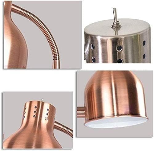 Светилка за греење на храна прилагодлива прилагодлива топлинска ламба Комерцијална кујна топлинска ламба за затоплување за затоплување на