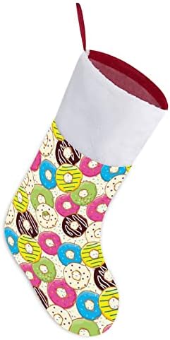 Вкусни крофни црвени Божиќни празници за домашни украси за домашно дрво Камино дружење чорапи