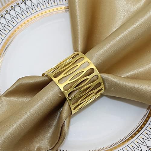 Zlbyb табела декор, шупливи за прстени од салфетки, сервисери за венчавки за Божиќна забава за венчавки