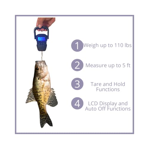 Jaw jerkers Квалитет на риба Скала со мерење и мерка лента точна висина дигитална алатка за риболов додатоци за пловење подароци за татковци