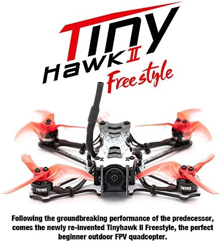 Emax Tinyhawk II Freestyle BNF FPV Racing Drone со голема брзина од 120km/h, 5A ESC, 7000kV мотор без четка, Runcam Nano2 700TVL,