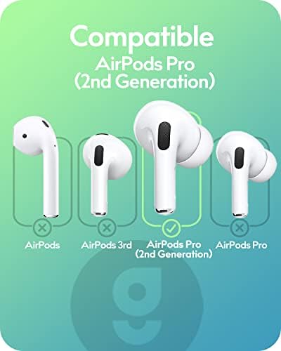 Gcioii 3 Пара За AirPods Pro 2 Ушни Куки Опфаќа [Додадена Торбичка За Складирање] Додатоци Против Лизгање Компатибилни Со Apple AirPods Pro 2-та Генерација